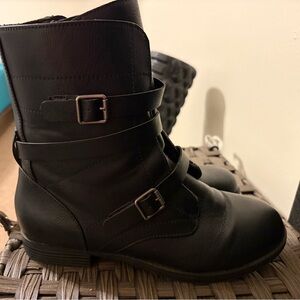 Torrid Black Ankle Boots with Buckle Detail
